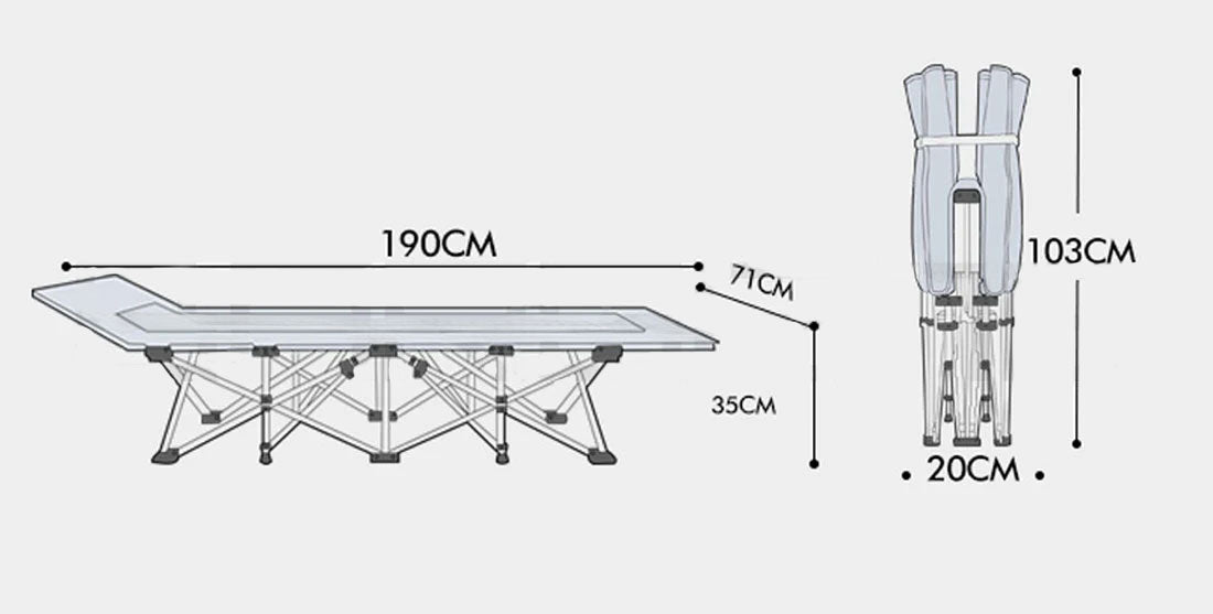 Camp Portable Single Reclining Stretcher