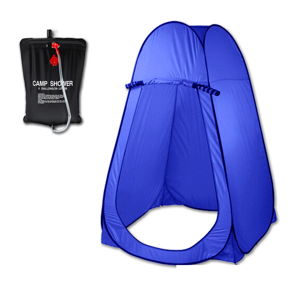 Portable Pop Up Shower Tent with 20L Solar Shower