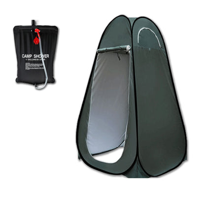Portable Pop Up Shower Tent with 20L Solar Shower