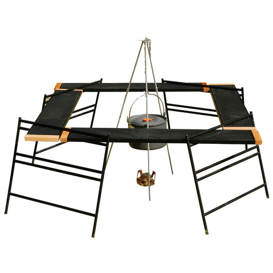 Camping table/barbecue rack