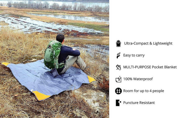 Foldable Waterproof Picnic and Beach Blanket