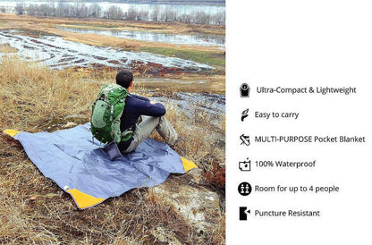Foldable Waterproof Picnic and Beach Blanket