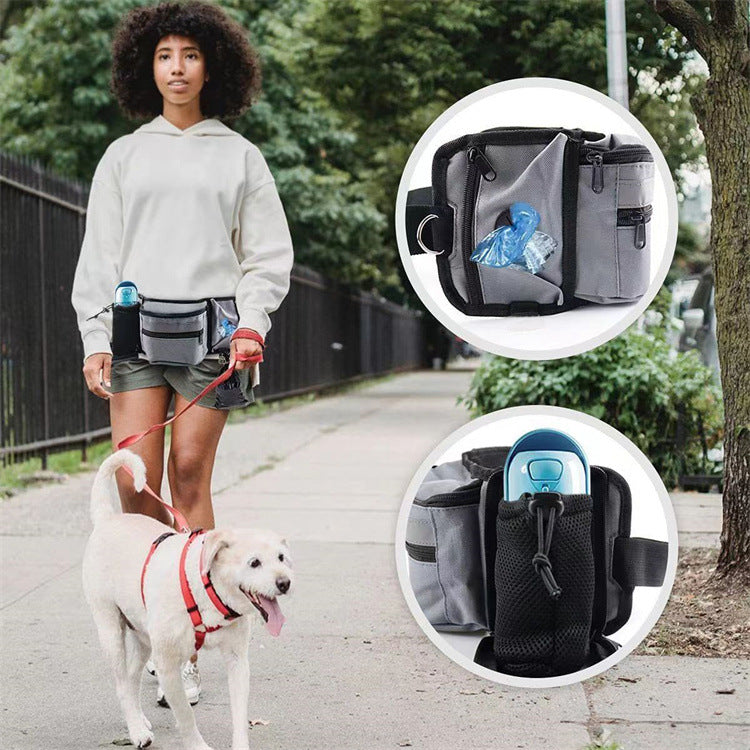 Multi-Function Dog Training Bag with Water Bottle Holder