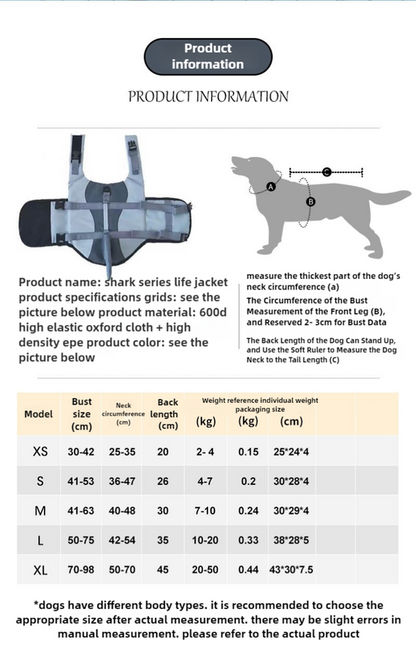 Green Scales Pattern Pet Life Jacket for Dogs