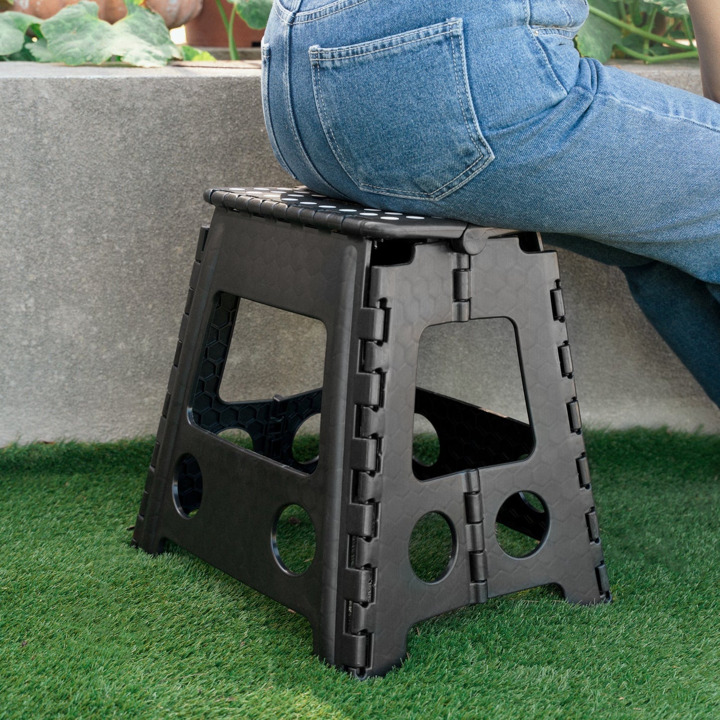 Large Plastic Folding Stool