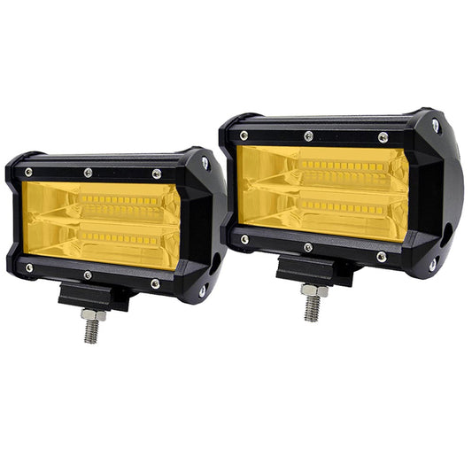 Pair 5 inch LED Light Bar - Amber